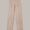 Windsor Jacquard-Palazzo-Hose In Taupe Hosen & Jeans