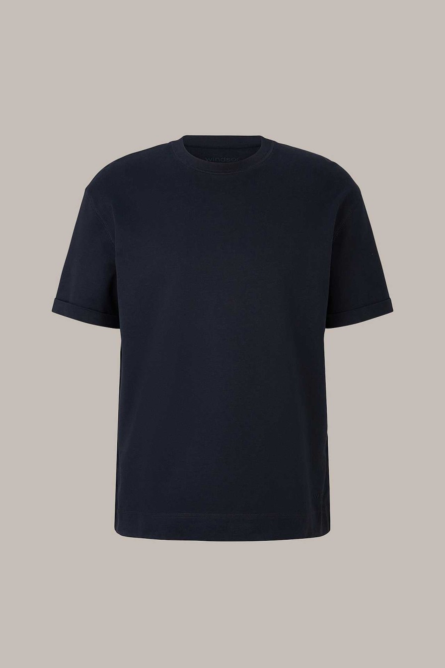 Windsor Baumwoll-T-Shirt Sevo In Navy T-Shirts & Polos