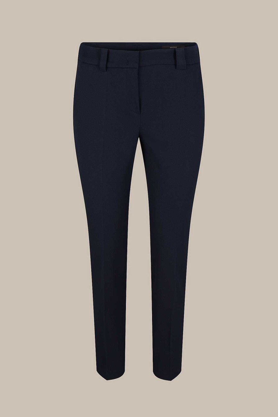 Windsor Baumwoll-Bi-Stretch-Chino In Navy Hosen & Jeans