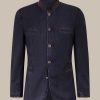 Windsor Frosted Wool-Trachten-Janker Schwabing In Navy Meliert Trachten