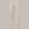 Windsor Leinenmix-Baukasten-Hose Silvi Mit Bundfalte In Beige Hosen & Jeans