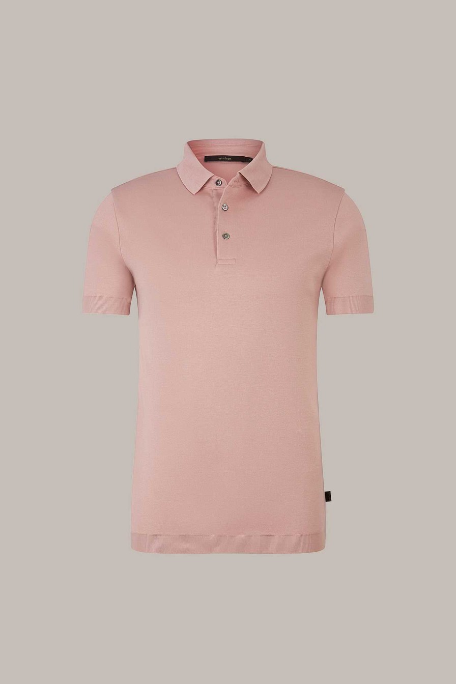 Windsor Baumwoll-Poloshirt Floro In Altrosa Lt/Pastel Pink 681 T-Shirts & Polos