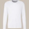 Windsor Baumwoll-Langarm-Shirt Gabriello In Wei T-Shirts & Polos