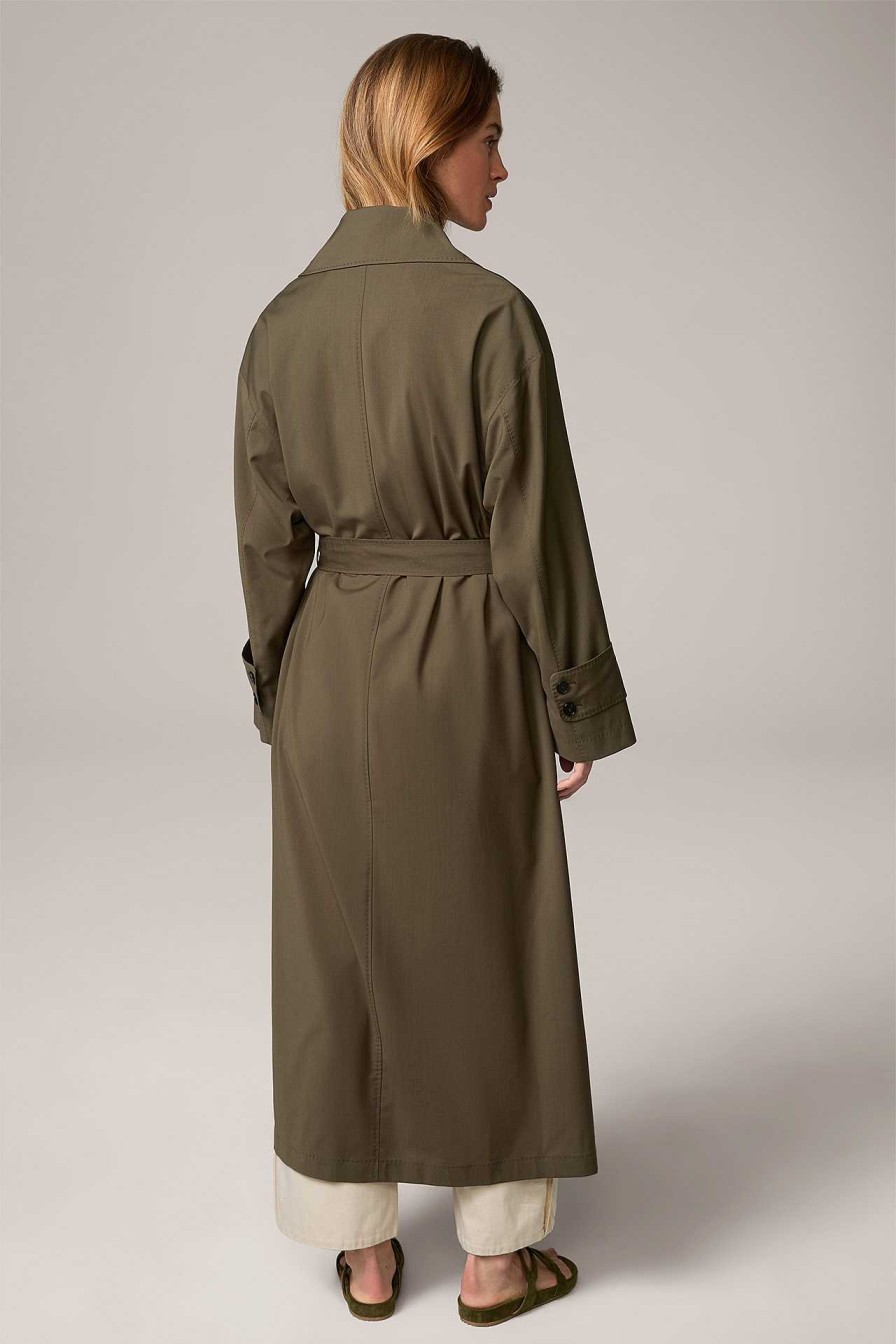 Windsor Schurwoll-Trenchcoat In Oliv Jacken & M Ntel