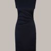 Windsor Baumwollstretch-Etui-Kleid In Navy Kleider & Overalls