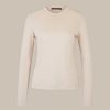 Windsor Jersey-Langarm-Shirt Aus Tencel In Hellbeige T-Shirts & Sweatshirts