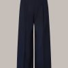 Windsor Verk Rzte Baumwollstretch-Culotte In Navy Hosen & Jeans