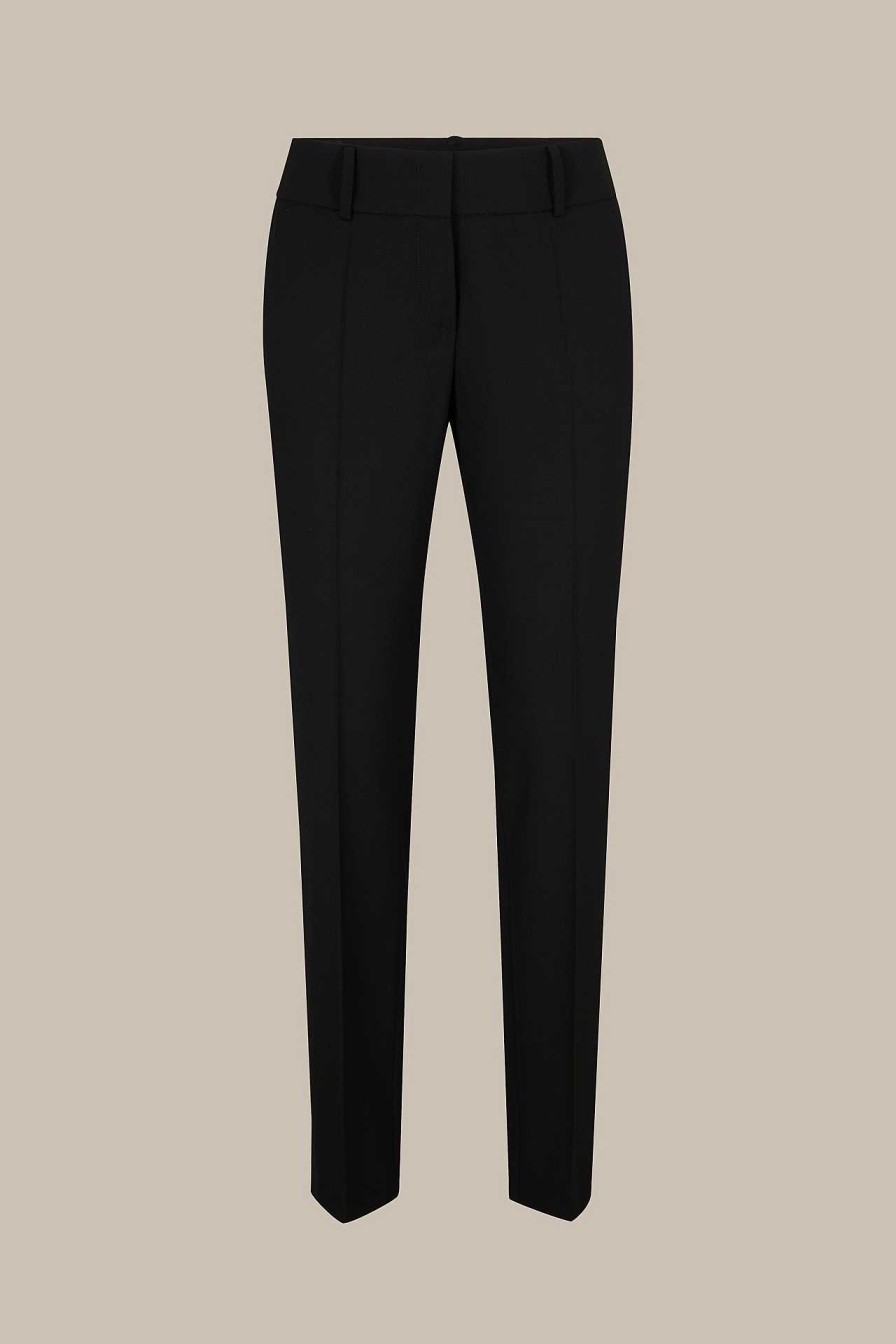 Windsor Schurwoll-Stretch-Hose In Schwarz Hosen & Jeans