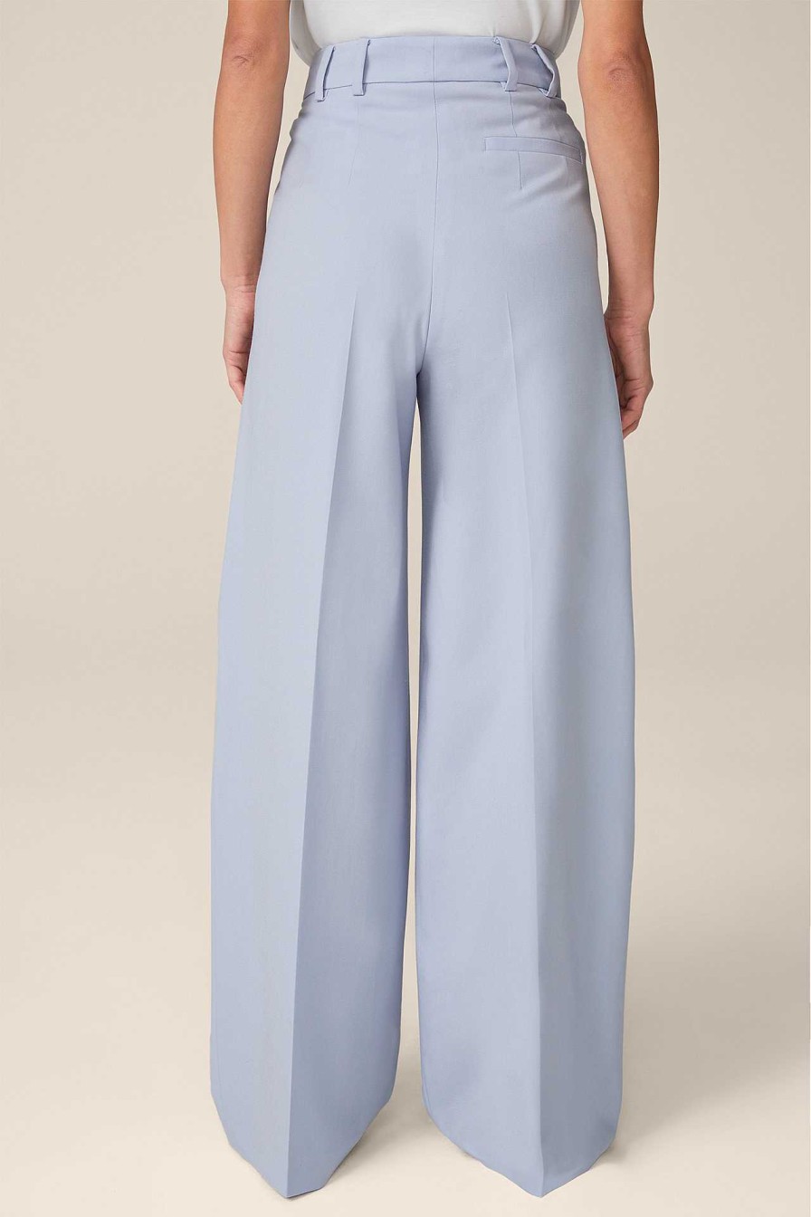 Windsor Wollstretch-Palazzo-Hose In Hellblau Hosen & Jeans