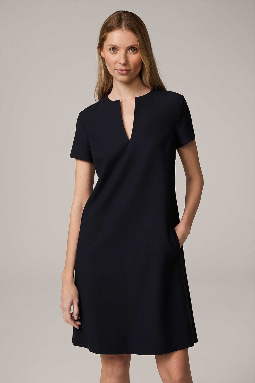 Windsor Cr Pe-Kleid In A-Linie In Navy Kleider & Overalls