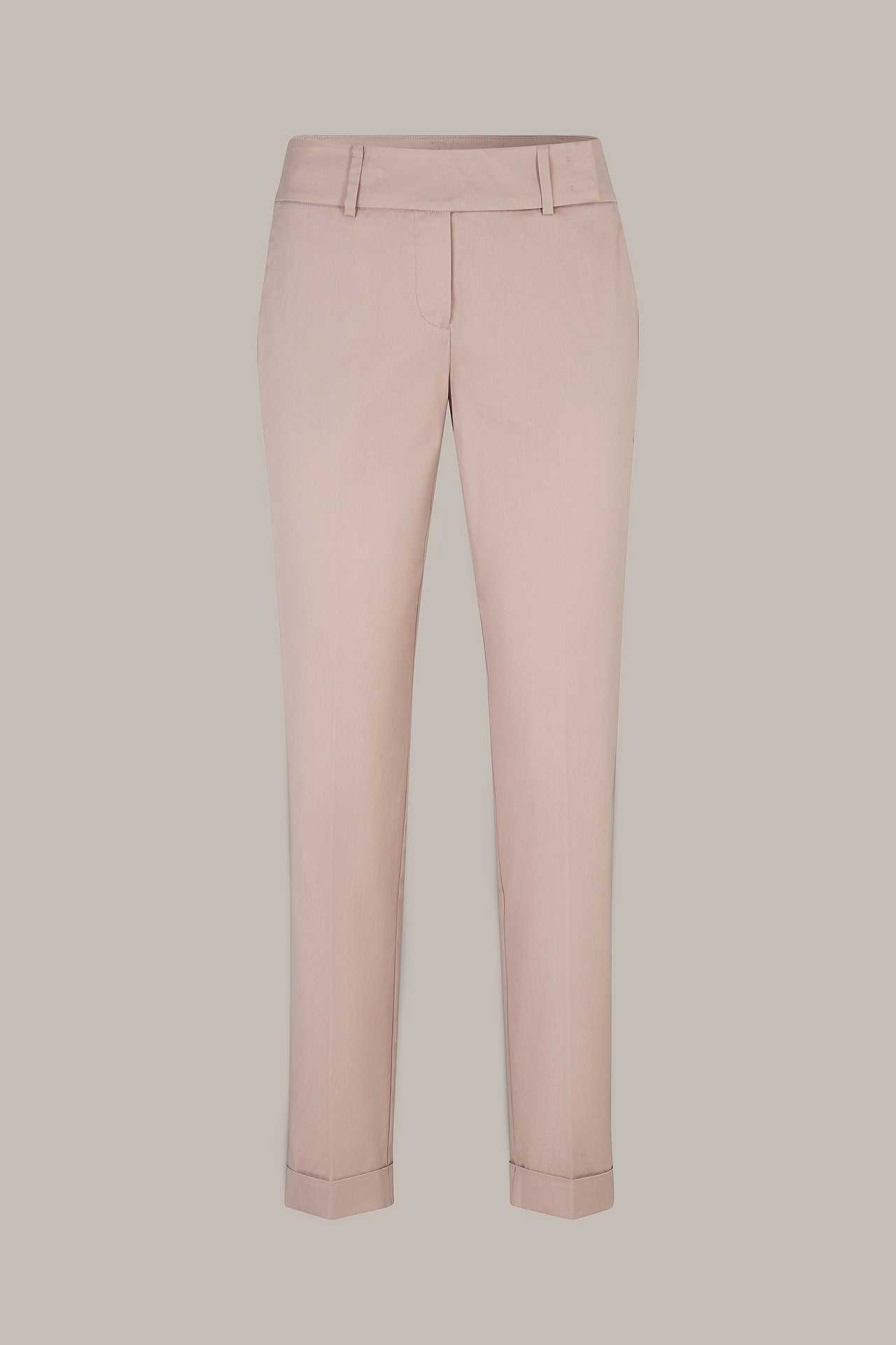 Windsor Baumwollstretch-Anzughose Mit Umschlag In Taupe Hosen & Jeans