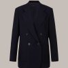 Windsor Cr Pe-Doppelreiher-Blazer In Navy Blazer