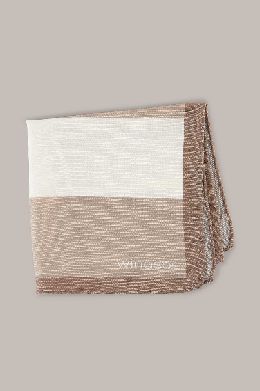 Windsor Einstecktuch Mit Seide In Gemustert Beige-Taupe-Creme Krawatten & Einsteckt Cher